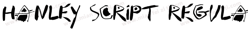 Hanley Script Regula字体转换